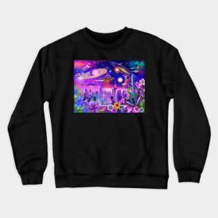 Cosmic City Lights Crewneck Sweatshirt